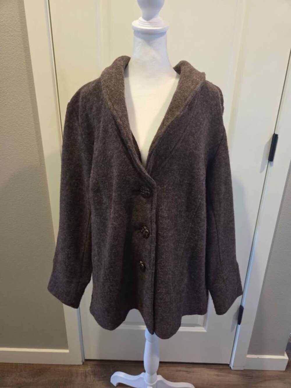 Fenn Wright Manson wool coat womens 1X